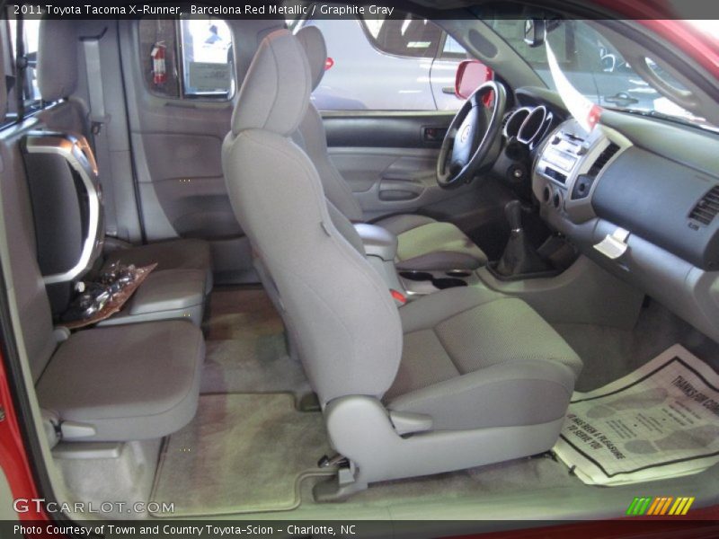  2011 Tacoma X-Runner Graphite Gray Interior