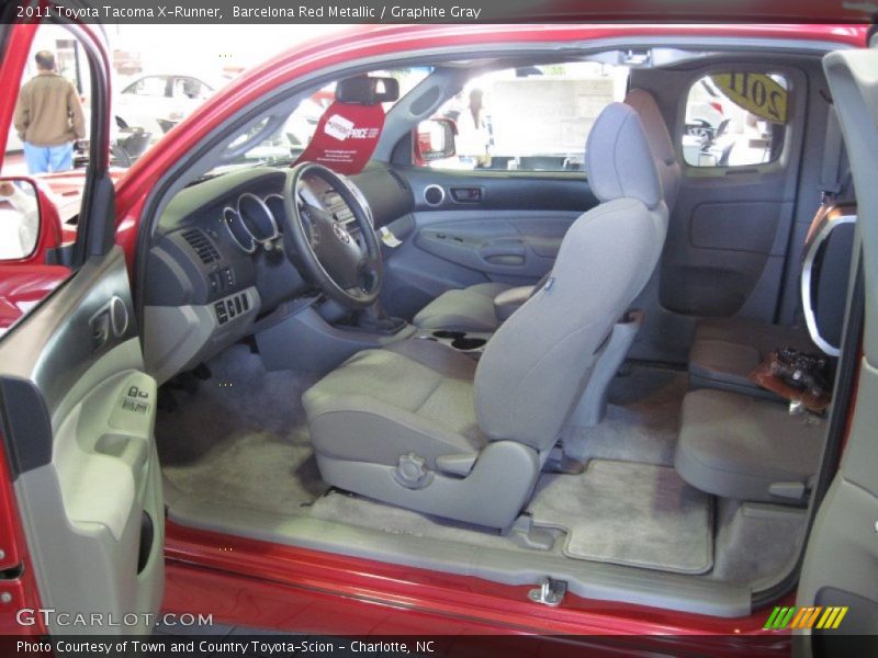Graphite Gray Interior - 2011 Tacoma X-Runner 