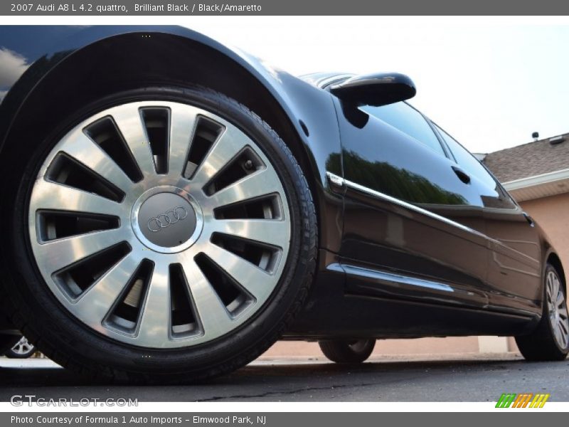 Brilliant Black / Black/Amaretto 2007 Audi A8 L 4.2 quattro