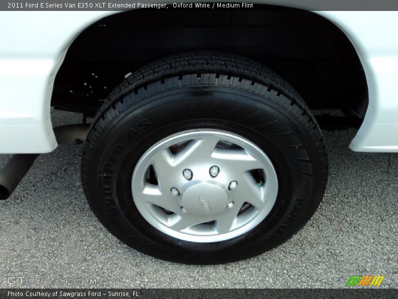 Oxford White / Medium Flint 2011 Ford E Series Van E350 XLT Extended Passenger