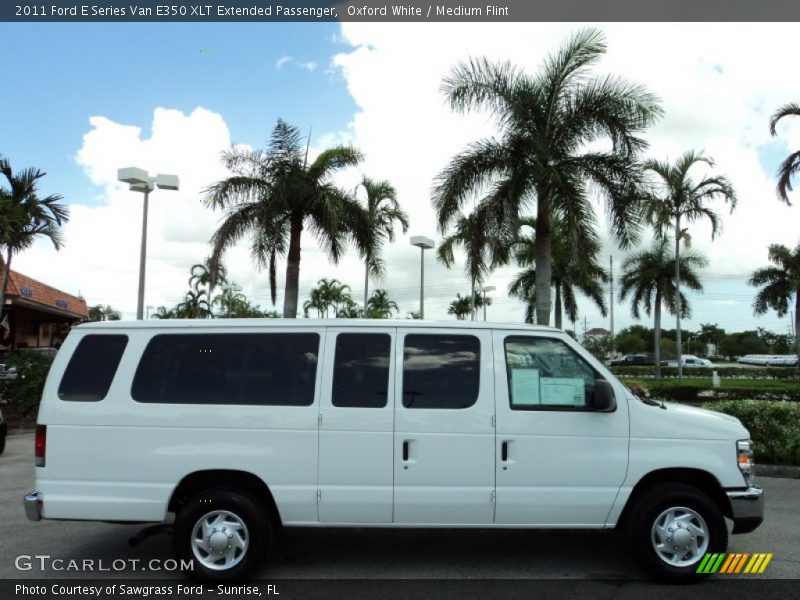 Oxford White / Medium Flint 2011 Ford E Series Van E350 XLT Extended Passenger