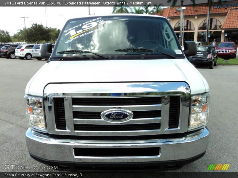 Oxford White / Medium Flint 2011 Ford E Series Van E350 XLT Extended Passenger