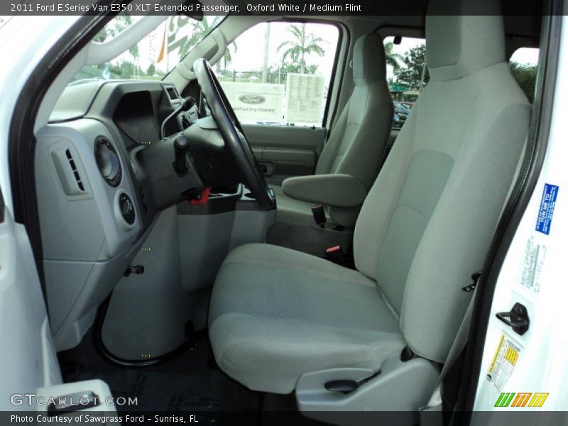 Oxford White / Medium Flint 2011 Ford E Series Van E350 XLT Extended Passenger