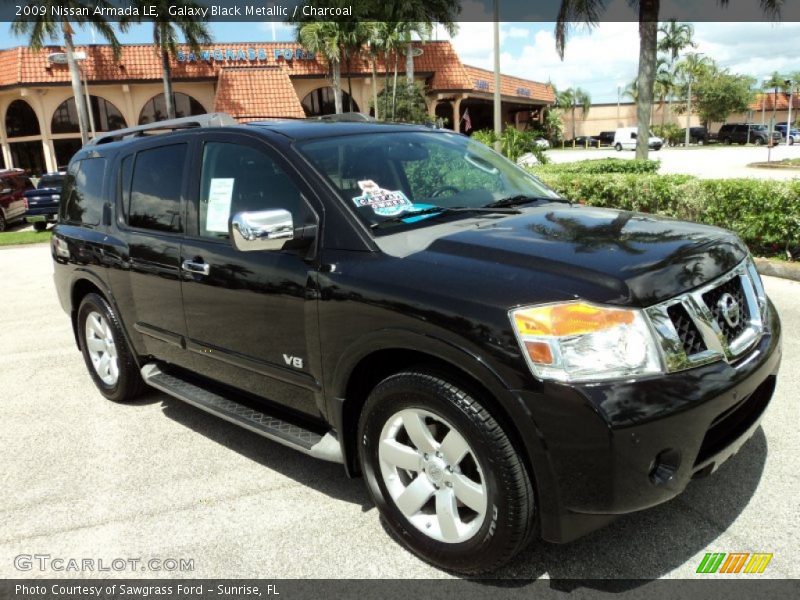 Galaxy Black Metallic / Charcoal 2009 Nissan Armada LE