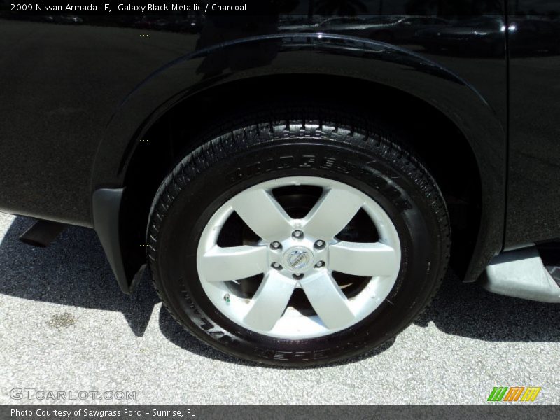 Galaxy Black Metallic / Charcoal 2009 Nissan Armada LE