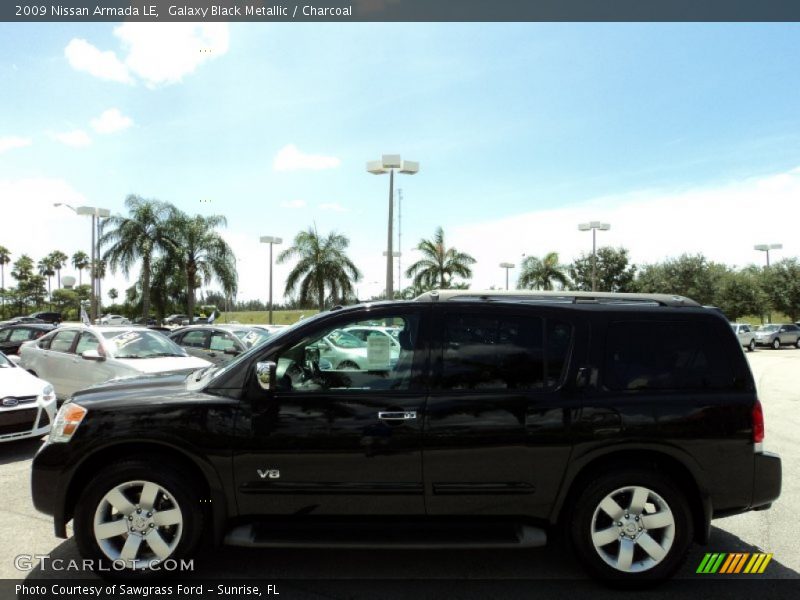 Galaxy Black Metallic / Charcoal 2009 Nissan Armada LE