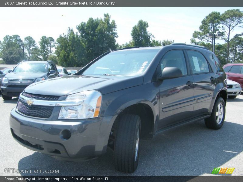 Granite Gray Metallic / Dark Gray 2007 Chevrolet Equinox LS