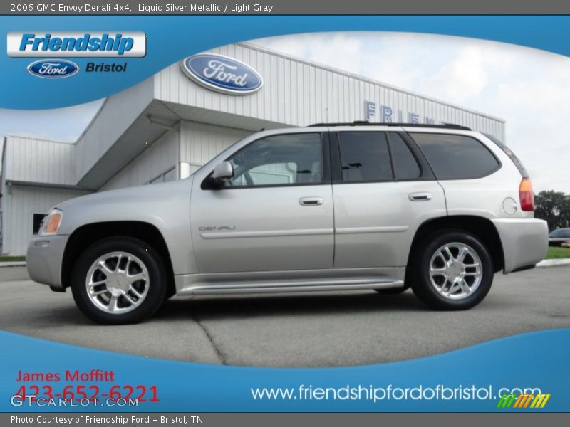 Liquid Silver Metallic / Light Gray 2006 GMC Envoy Denali 4x4