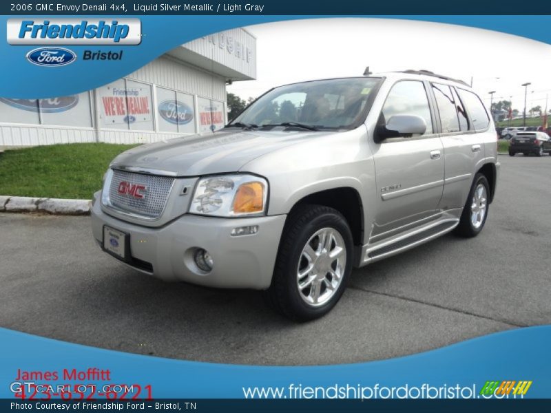 Liquid Silver Metallic / Light Gray 2006 GMC Envoy Denali 4x4
