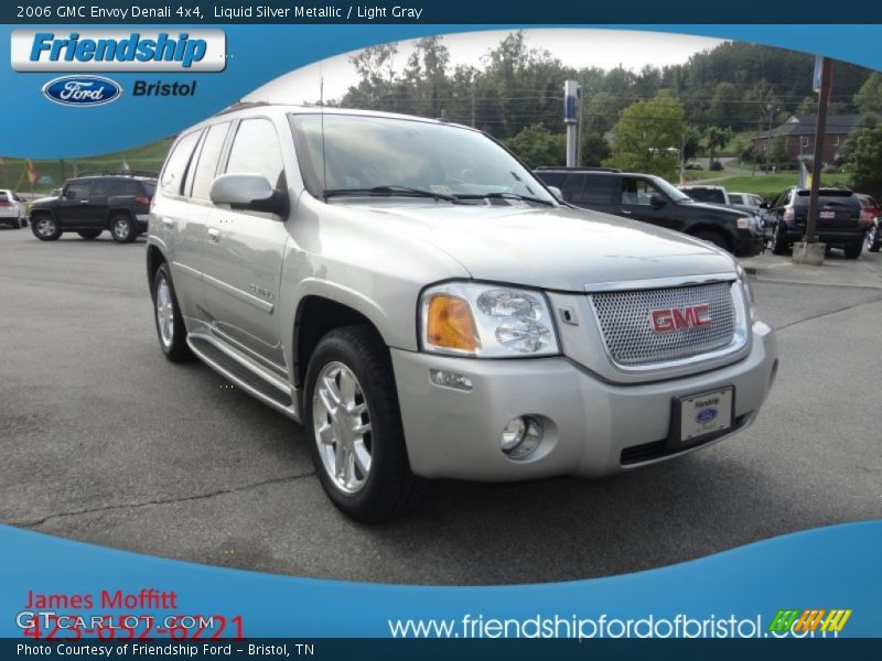 Liquid Silver Metallic / Light Gray 2006 GMC Envoy Denali 4x4