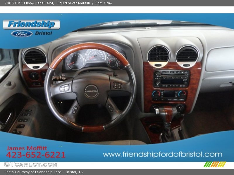 Liquid Silver Metallic / Light Gray 2006 GMC Envoy Denali 4x4
