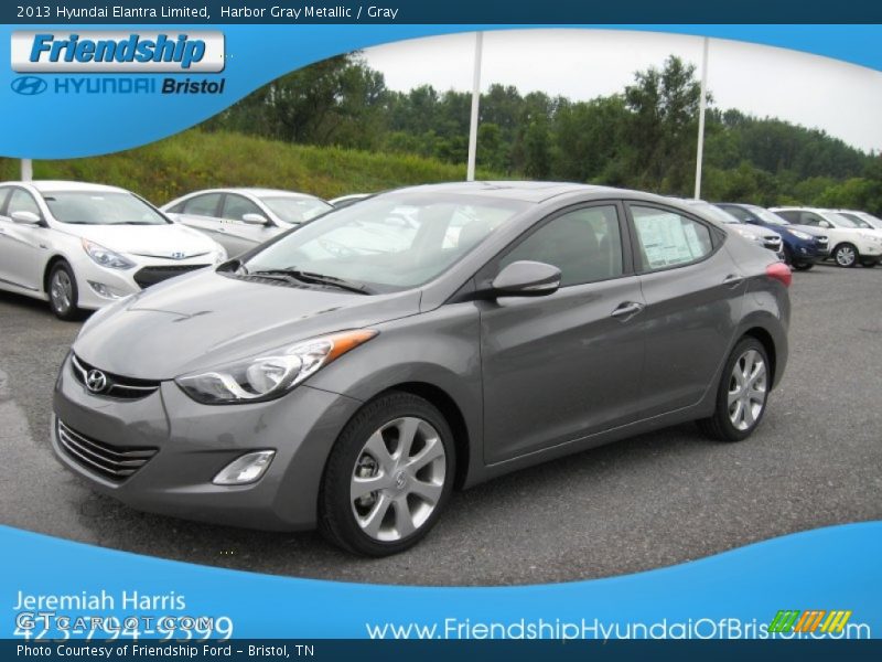 Harbor Gray Metallic / Gray 2013 Hyundai Elantra Limited