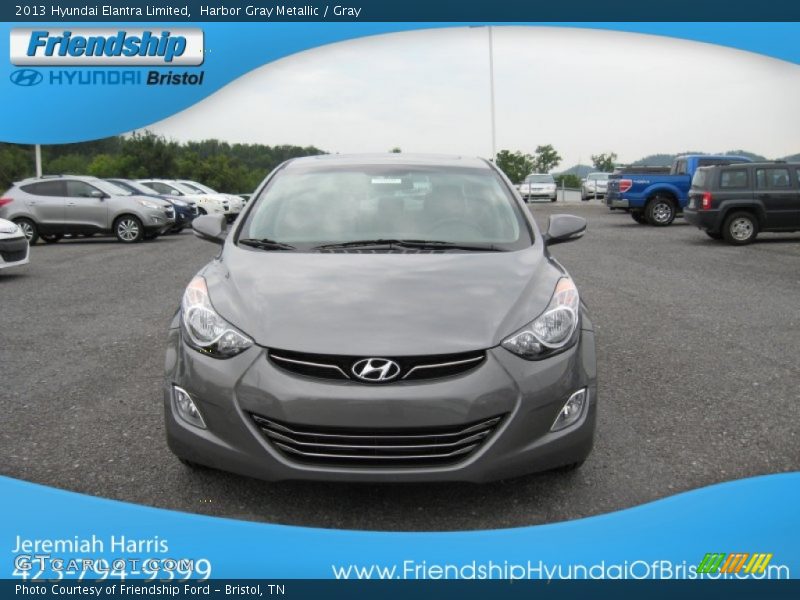 Harbor Gray Metallic / Gray 2013 Hyundai Elantra Limited