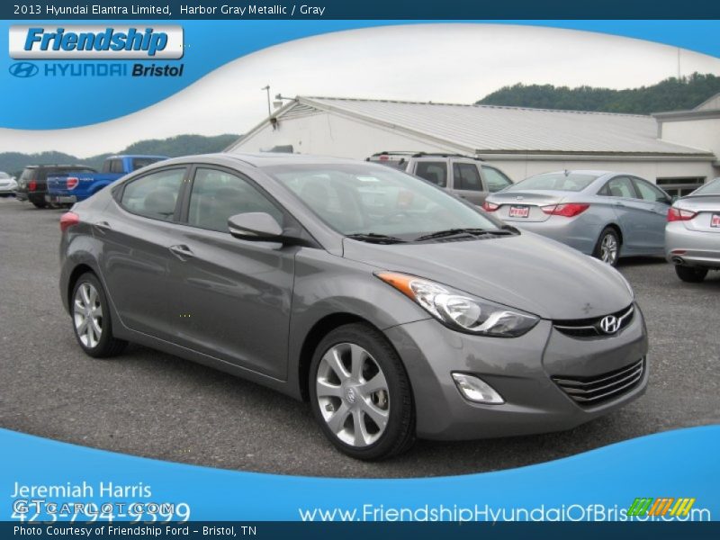 Harbor Gray Metallic / Gray 2013 Hyundai Elantra Limited