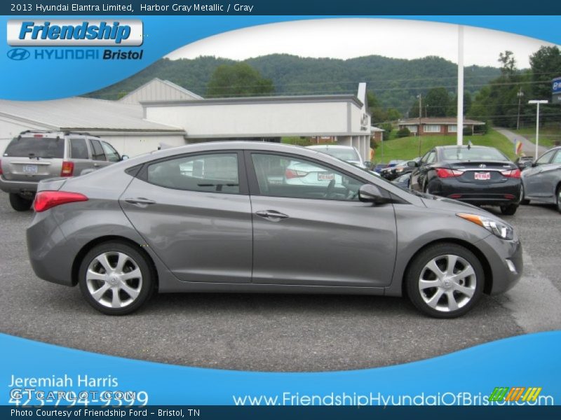 Harbor Gray Metallic / Gray 2013 Hyundai Elantra Limited