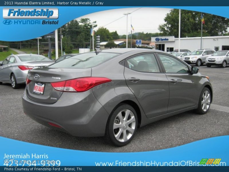 Harbor Gray Metallic / Gray 2013 Hyundai Elantra Limited