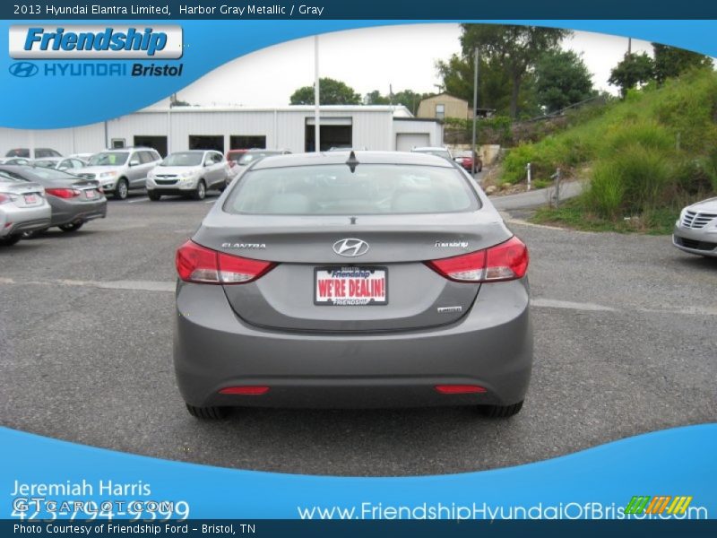 Harbor Gray Metallic / Gray 2013 Hyundai Elantra Limited