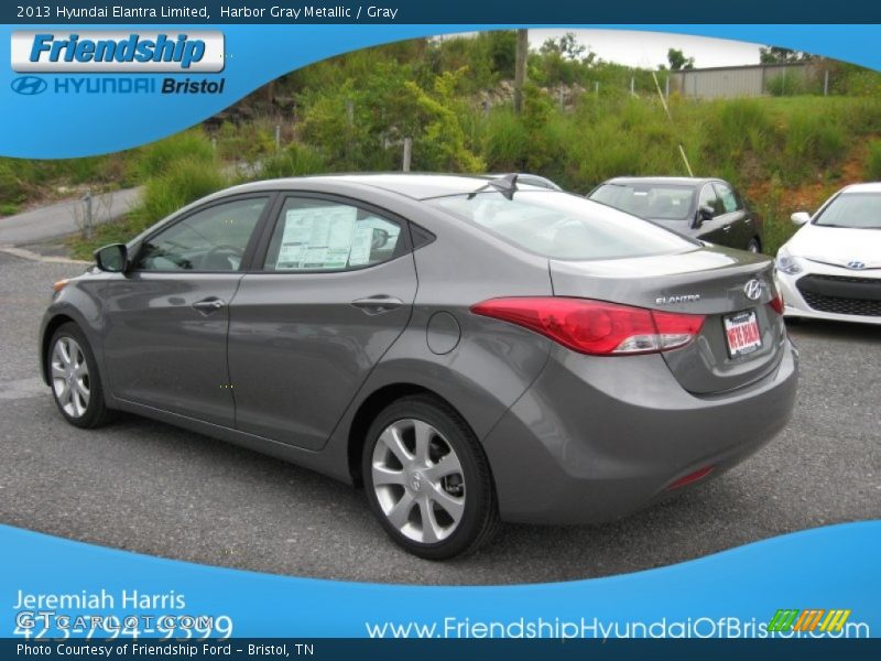 Harbor Gray Metallic / Gray 2013 Hyundai Elantra Limited