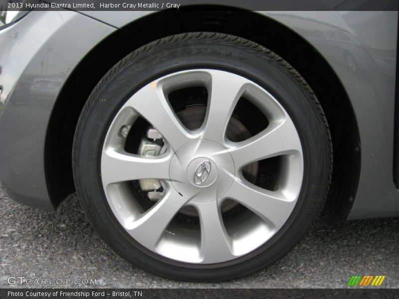 Harbor Gray Metallic / Gray 2013 Hyundai Elantra Limited