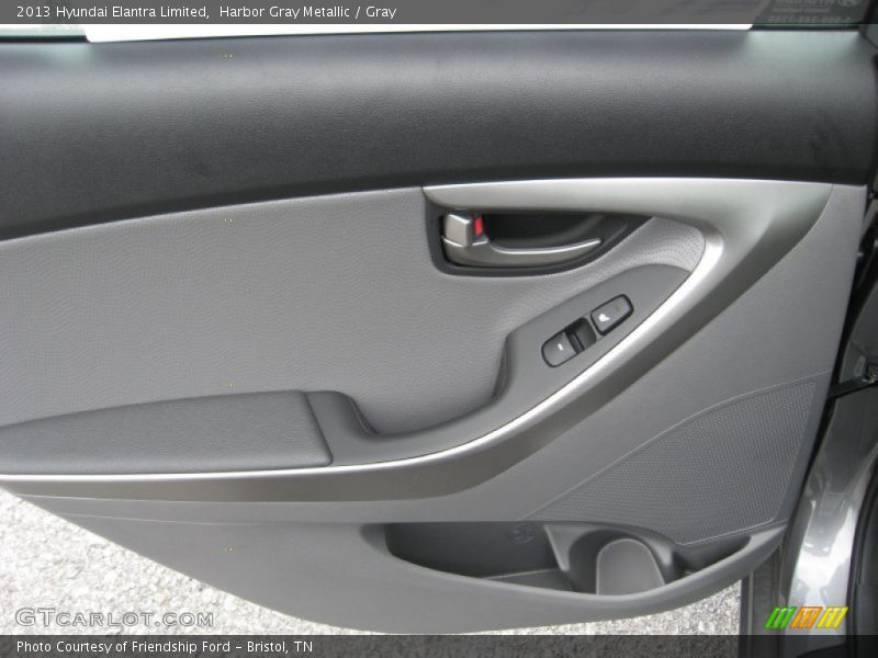 Harbor Gray Metallic / Gray 2013 Hyundai Elantra Limited