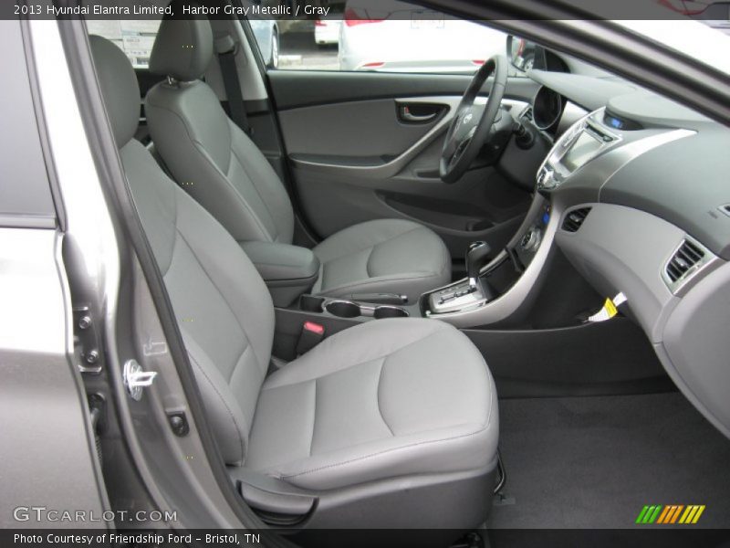 Harbor Gray Metallic / Gray 2013 Hyundai Elantra Limited