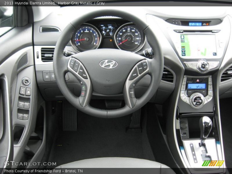 Harbor Gray Metallic / Gray 2013 Hyundai Elantra Limited