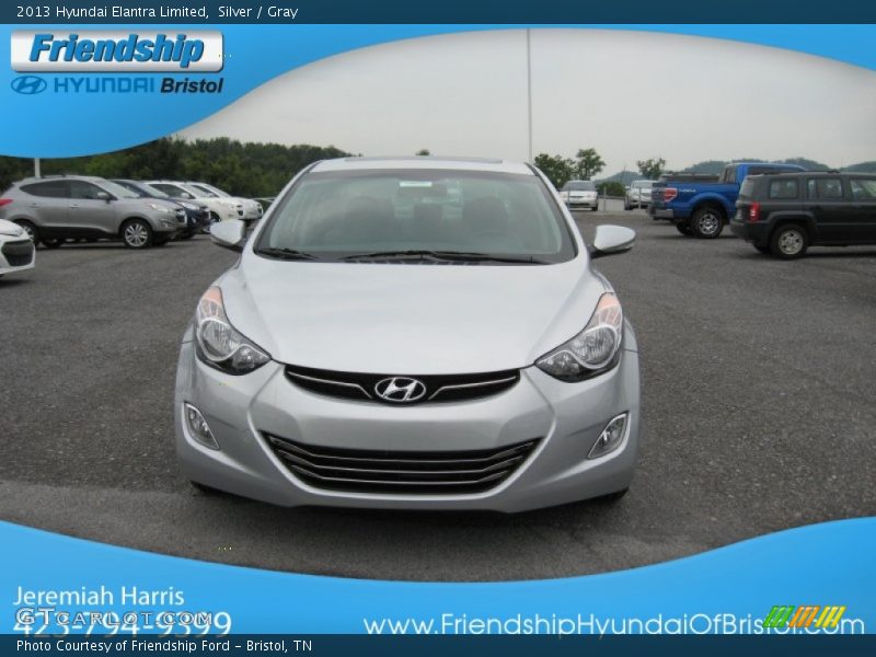 Silver / Gray 2013 Hyundai Elantra Limited