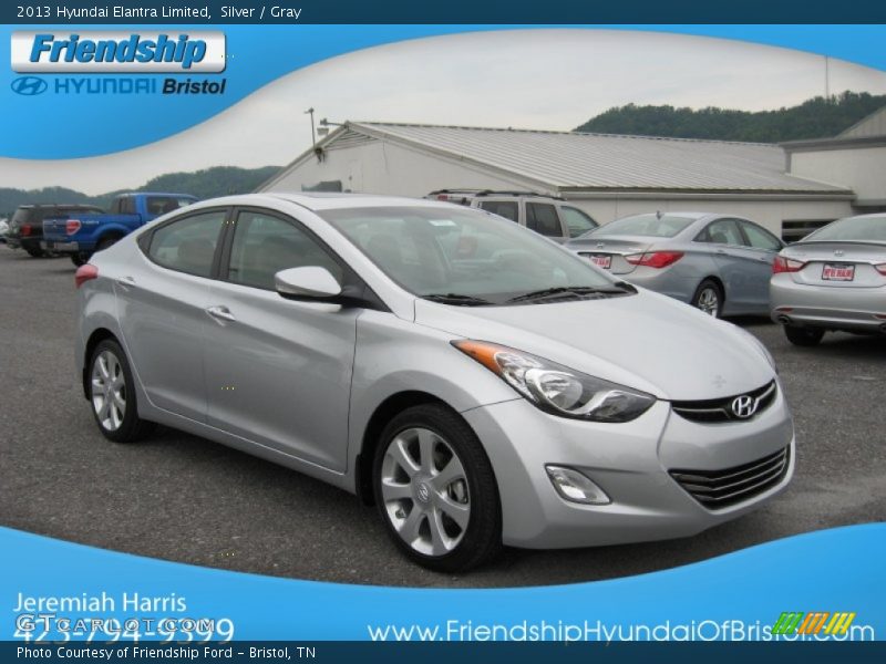 Silver / Gray 2013 Hyundai Elantra Limited
