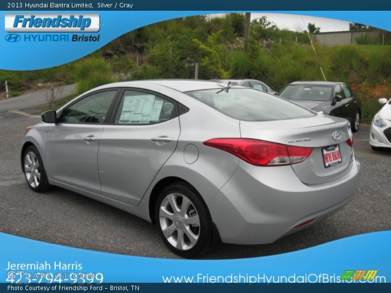 Silver / Gray 2013 Hyundai Elantra Limited