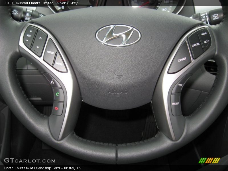 Silver / Gray 2013 Hyundai Elantra Limited