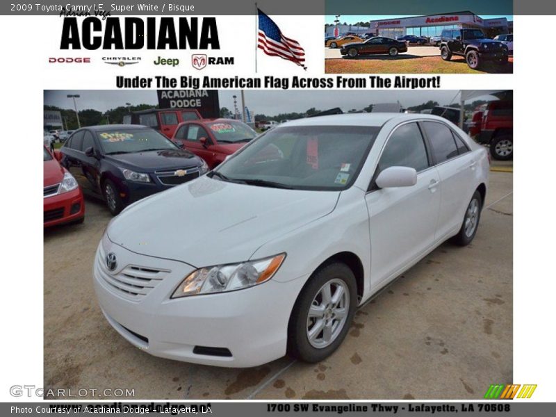 Super White / Bisque 2009 Toyota Camry LE