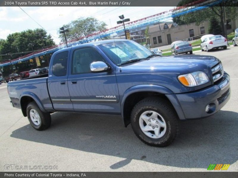 Blue Marlin Pearl / Gray 2004 Toyota Tundra SR5 TRD Access Cab 4x4