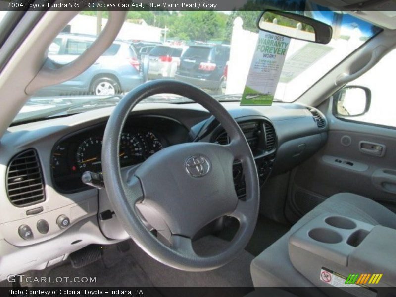 Blue Marlin Pearl / Gray 2004 Toyota Tundra SR5 TRD Access Cab 4x4
