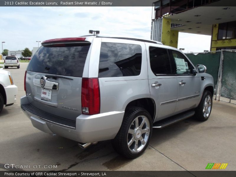 Radiant Silver Metallic / Ebony 2013 Cadillac Escalade Luxury