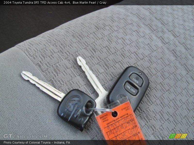Blue Marlin Pearl / Gray 2004 Toyota Tundra SR5 TRD Access Cab 4x4