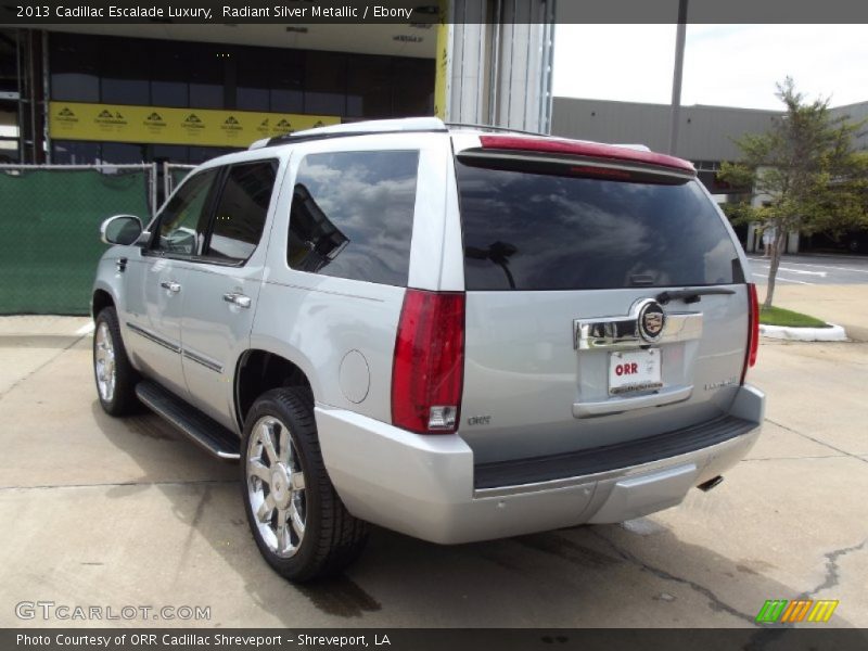Radiant Silver Metallic / Ebony 2013 Cadillac Escalade Luxury