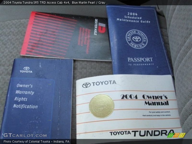 Blue Marlin Pearl / Gray 2004 Toyota Tundra SR5 TRD Access Cab 4x4