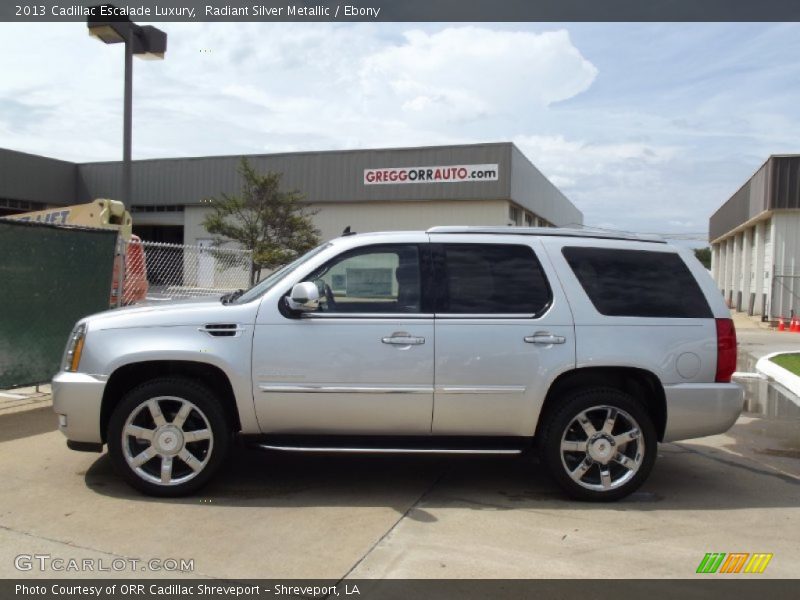Radiant Silver Metallic / Ebony 2013 Cadillac Escalade Luxury
