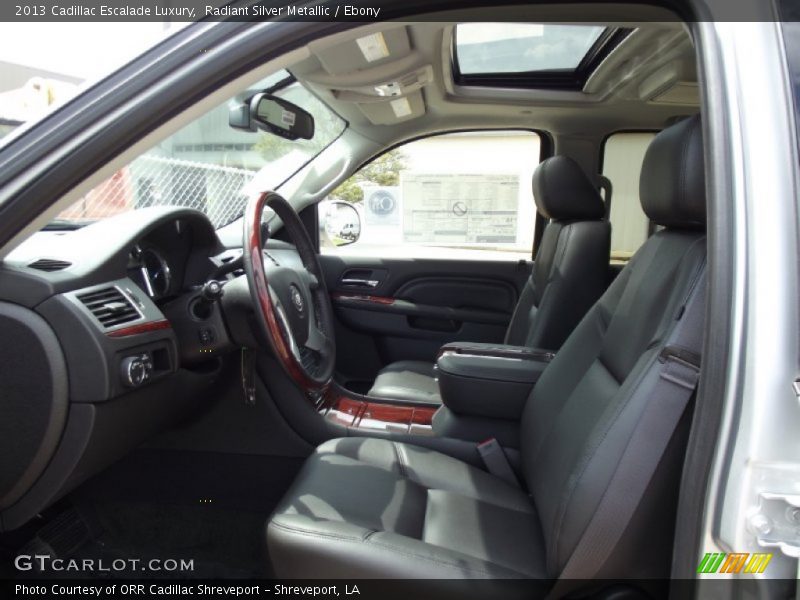 Radiant Silver Metallic / Ebony 2013 Cadillac Escalade Luxury