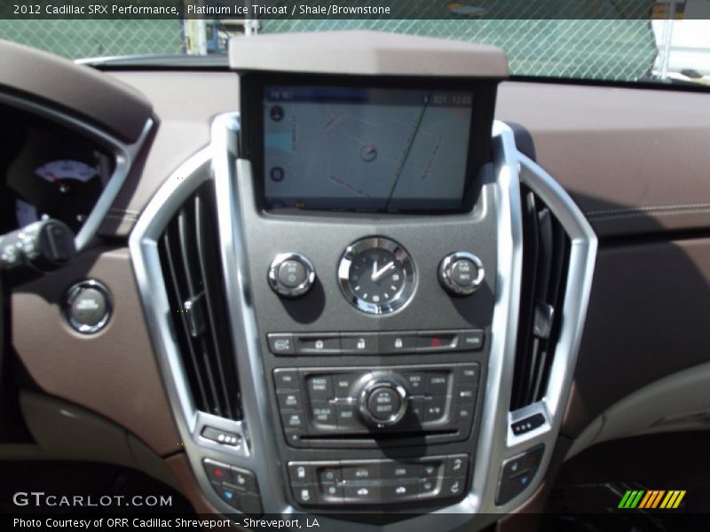 Platinum Ice Tricoat / Shale/Brownstone 2012 Cadillac SRX Performance