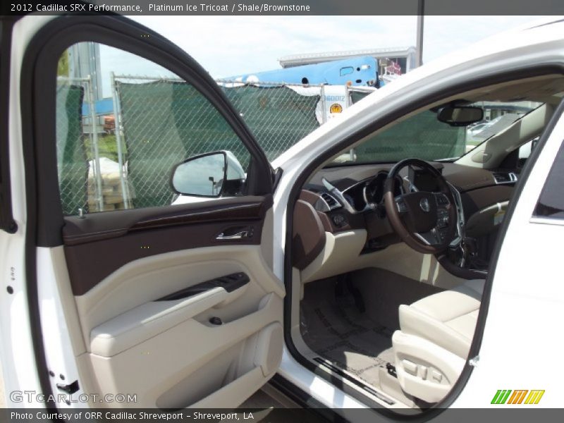 Platinum Ice Tricoat / Shale/Brownstone 2012 Cadillac SRX Performance
