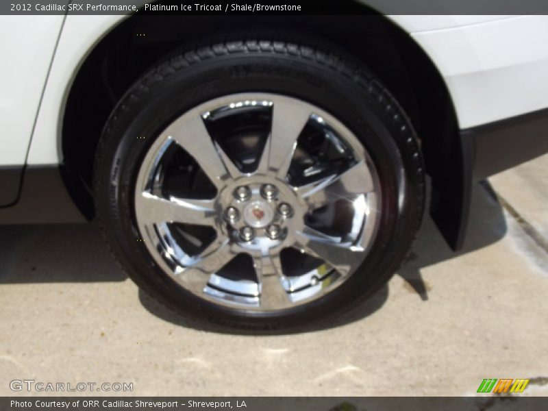 Platinum Ice Tricoat / Shale/Brownstone 2012 Cadillac SRX Performance