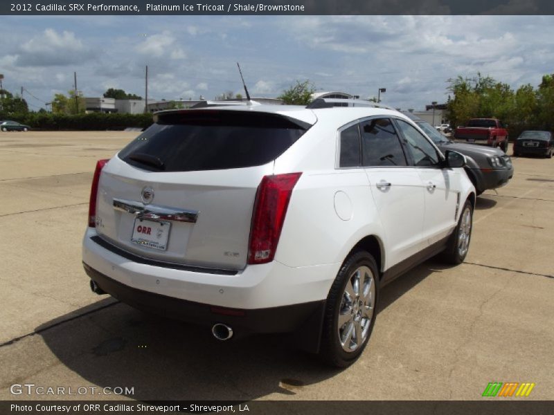 Platinum Ice Tricoat / Shale/Brownstone 2012 Cadillac SRX Performance