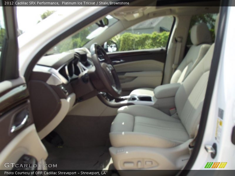 Platinum Ice Tricoat / Shale/Brownstone 2012 Cadillac SRX Performance