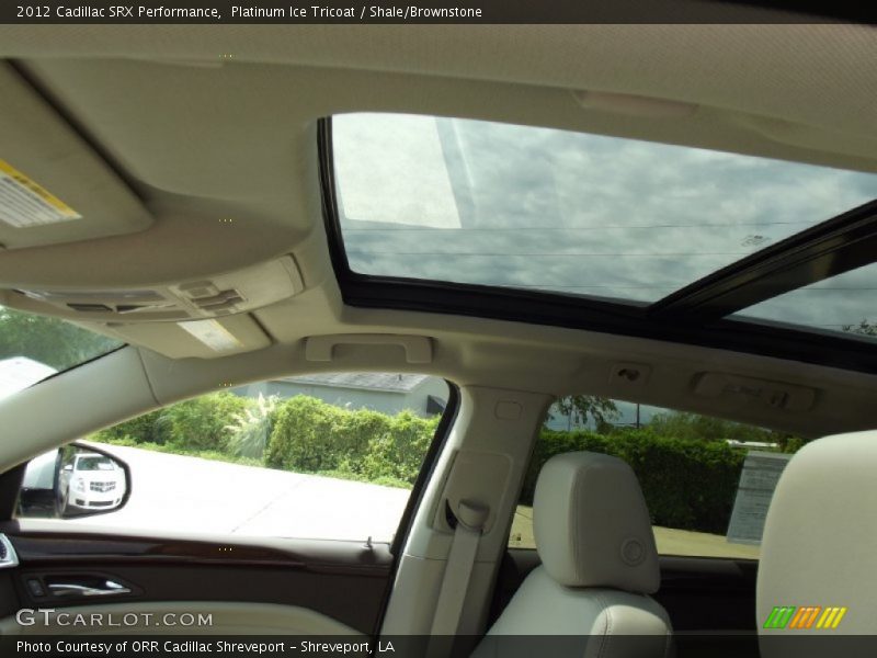 Platinum Ice Tricoat / Shale/Brownstone 2012 Cadillac SRX Performance