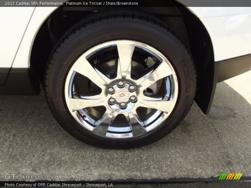 Platinum Ice Tricoat / Shale/Brownstone 2012 Cadillac SRX Performance