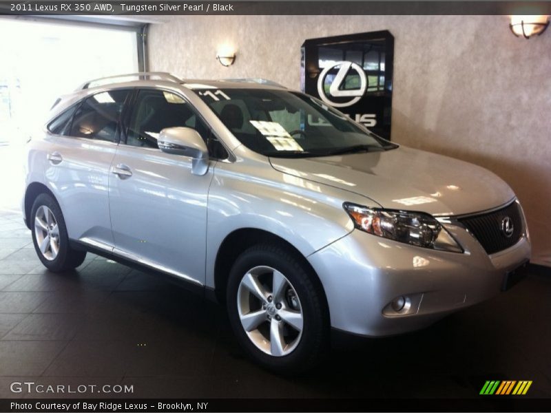Tungsten Silver Pearl / Black 2011 Lexus RX 350 AWD