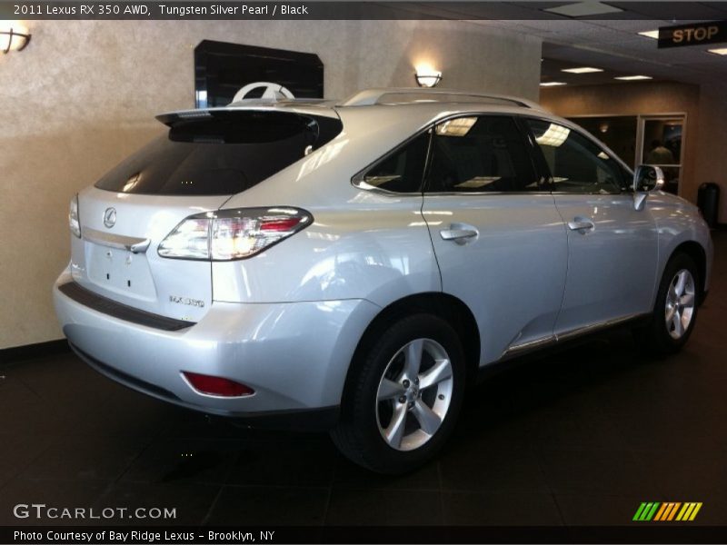Tungsten Silver Pearl / Black 2011 Lexus RX 350 AWD