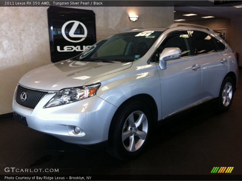 Tungsten Silver Pearl / Black 2011 Lexus RX 350 AWD