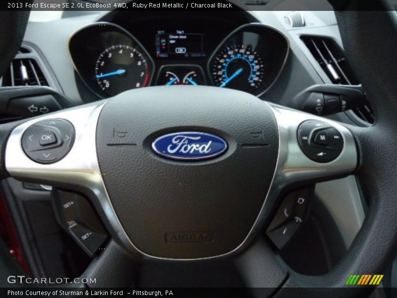 Ruby Red Metallic / Charcoal Black 2013 Ford Escape SE 2.0L EcoBoost 4WD